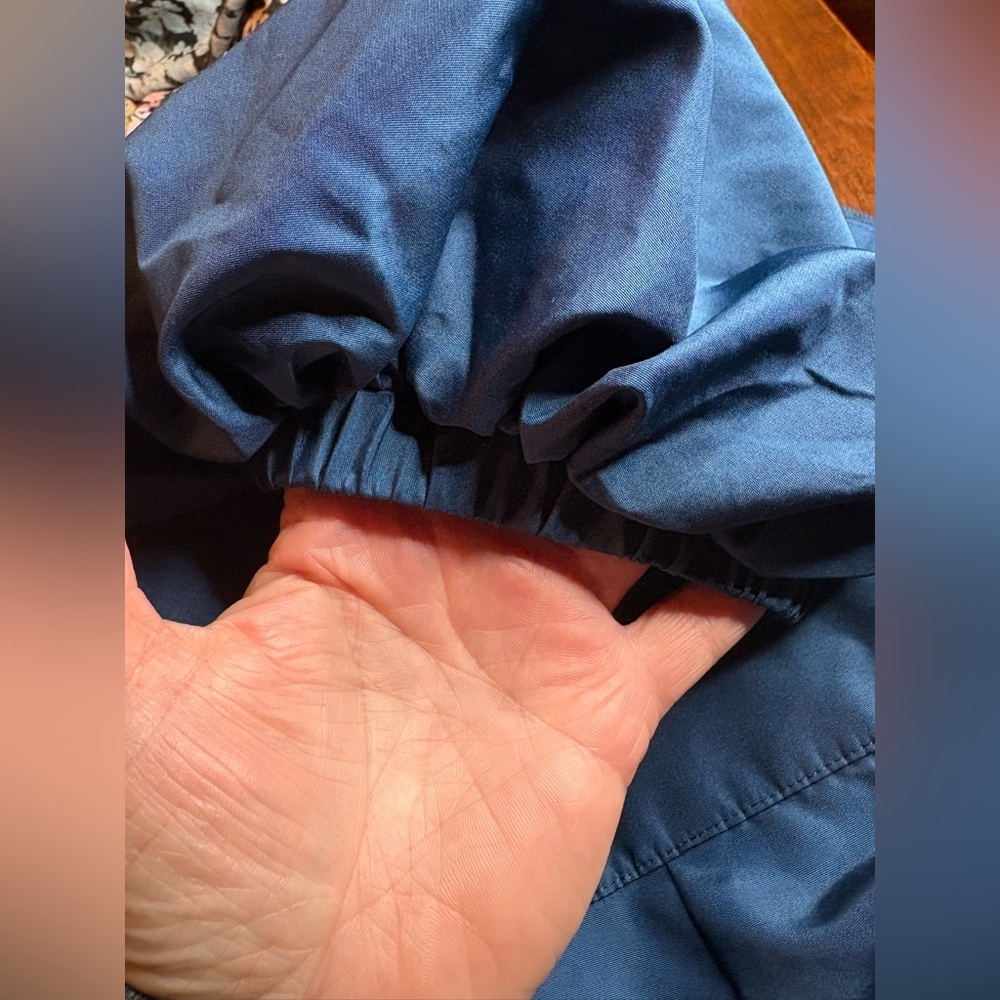 Self-Portrait Blue Taffeta Strapless Jumpsuit. Size 2 - Picture 10 of 12